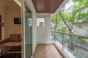 Family Studio Suite, City View | Balcony view - StayBird - Azure Suites Business Hotel (Pune)