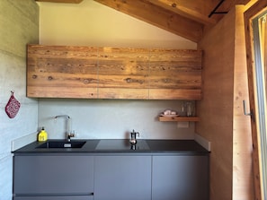 Microondas, placa de cocina y lavavajillas