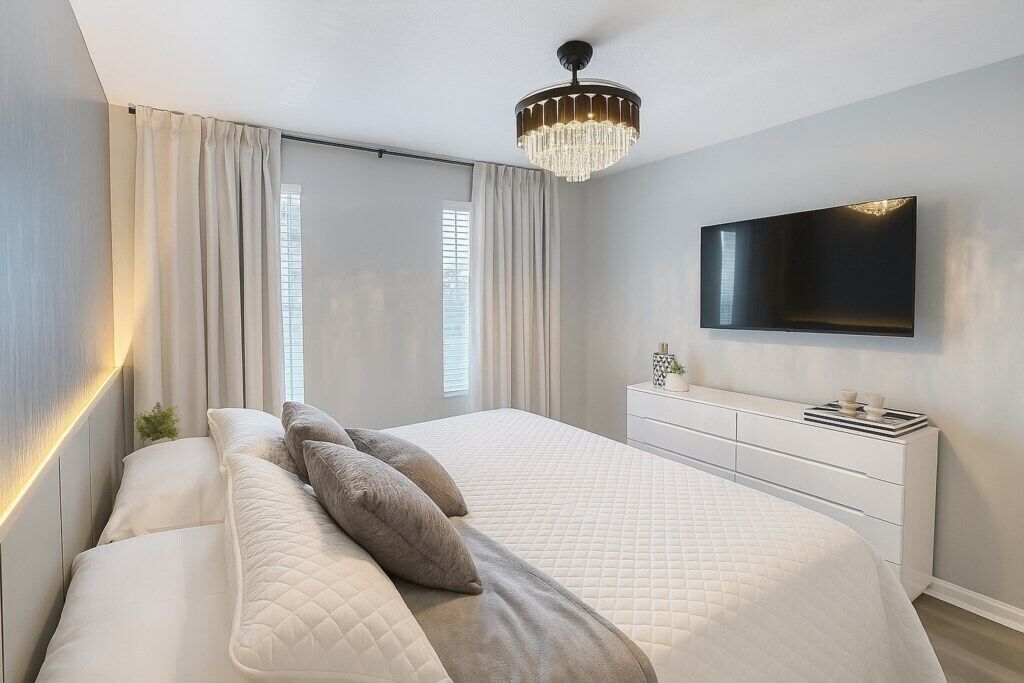 Iron/ironing board, WiFi, bed sheets