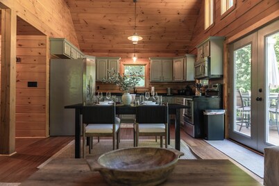 Stone Beach Access | Cabin with a Fire Pit Glow