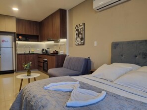 1 間睡房、熨斗/熨衫板、Wi-Fi、床單