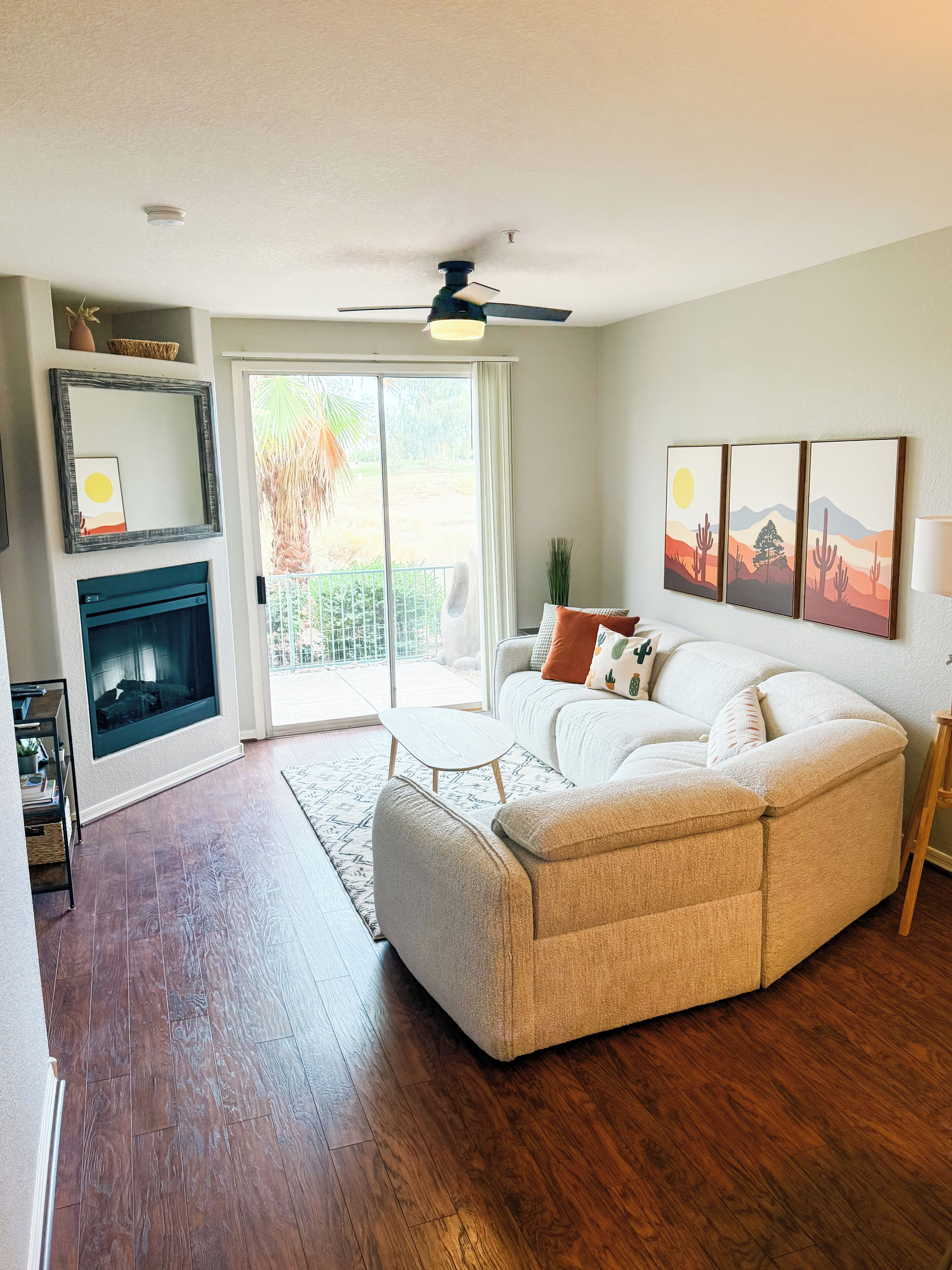 TV connectée, cheminée