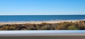 On the beach, beach towels