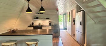 Cozy Killington A-Frame w/ Hot Tub, Modern Kitchen & Forest Views – Near Skiing & Hiking Trails