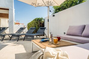 Terrace/patio - Can Carnero | House in Menorca with sea views (Cap D'Artruix (Ciutadella De Menorca))