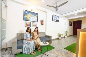 Sitteområde i lobbyen