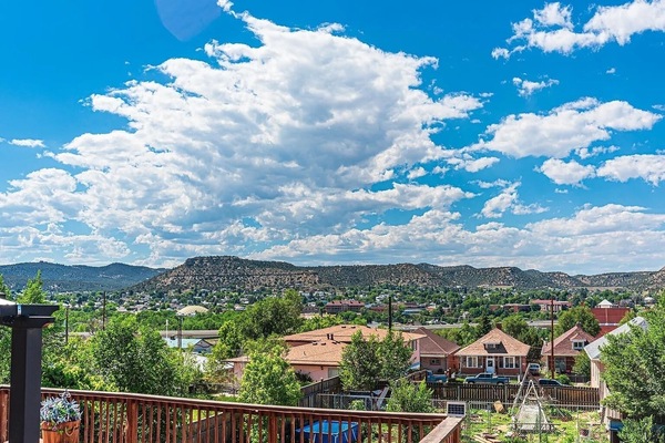 Enjoy the incredible views from the deck.