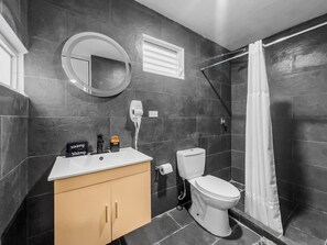 Hair dryer, towels