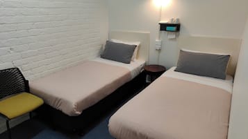Basic Twin Room, Non Smoking, No Windows | Free WiFi, bed sheets