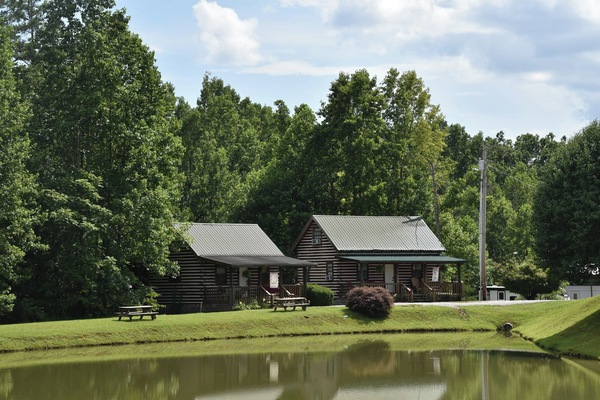 Butterfly Nook is the cabin to the left