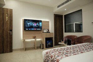 Premium Double Room, City View | In-room safe, desk, laptop workspace, iron/ironing board - ACR Luxury Hotel (Mohali)