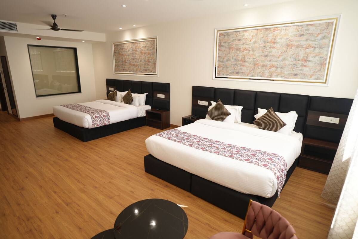 In-room safe, desk, laptop workspace, iron/ironing board