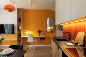 Studiolejlighed - balkon | Reception