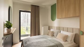 Apartment, 2 Bedrooms, Balcony | Desk, laptop workspace, iron/ironing board, free WiFi