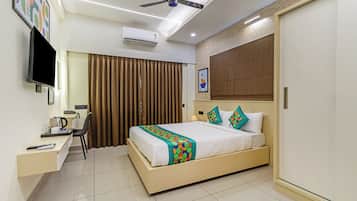 Standard Δίκλινο Δωμάτιο (Double) | Κουρτίνες συσκότισης, σίδερο/σιδερώστρα