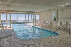 Indoor pool, seasonal outdoor pool