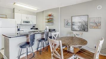 Signature Condo, Balcony, Beach View | Private kitchen | Fridge, microwave, oven, stovetop