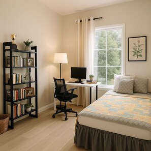 2 bedrooms, in-room safe, iron/ironing board, WiFi