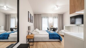 Apartament (206) | Área de sala de estar | Televisión de pantalla plana 