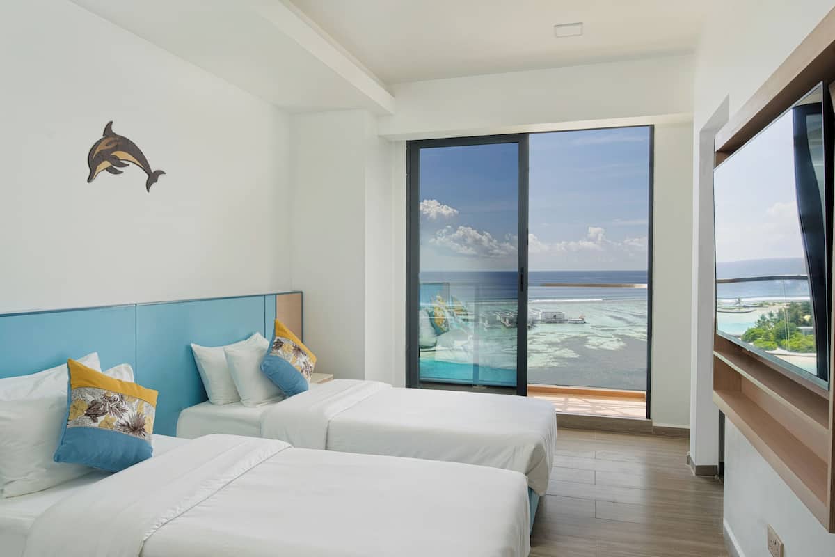 Deluxe-Doppel- oder -Zweibettzimmer, Meerblick