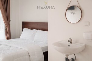 Apartamento luxo, vista para a colina | Escrivaninha, espaço de trabalho para notebook, Wi-Fi de cortesia