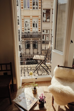 华丽套房, 1 间卧室, 城市景观 | 起居区