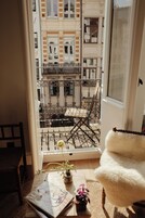 华丽套房, 1 间卧室, 城市景观 | 起居区