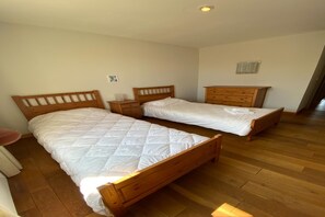 4 bedrooms, individually furnished, bed sheets