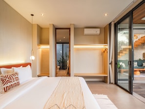 Luxury Villa, 3 Bedrooms | In-room safe, desk, laptop workspace, iron/ironing board - The Foglia Canggu (Canggu)