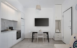 Superior Suite, Sea View | Private kitchenette | Full-size fridge, microwave, espresso maker, coffee/tea maker