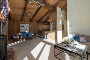 TV, fireplace, stereo, offices