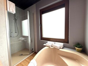 Hair dryer, towels