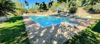 Detached Villa with Games Room, Pool, and Panoramic Views in San Damiano