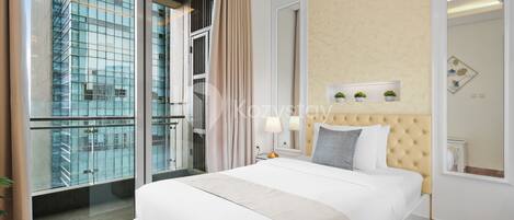 Apartment, 2 Bedrooms, City View | Iron/ironing board, free WiFi