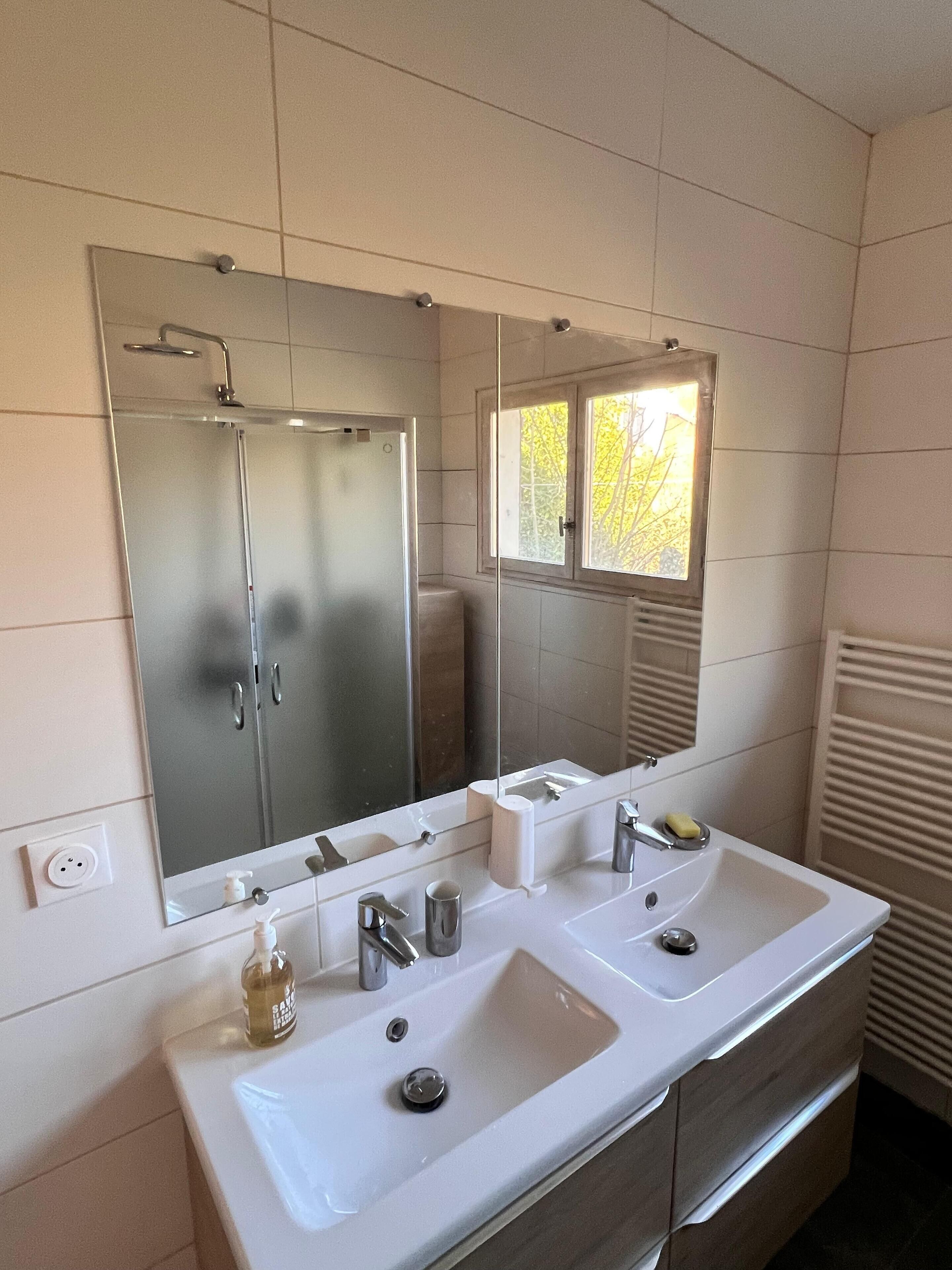 Hair dryer, soap