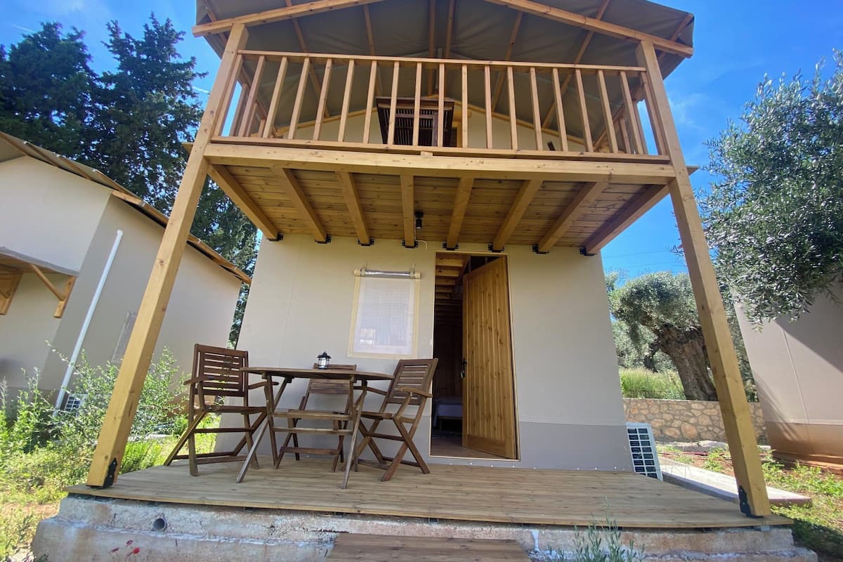 Deluxe bungalow, uitzicht op zee | Gratis wifi