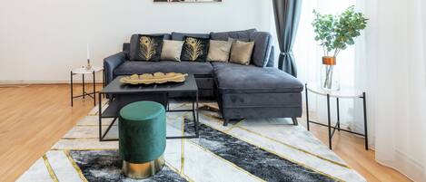 Design Apartment, Pets allowed, City View | Living area