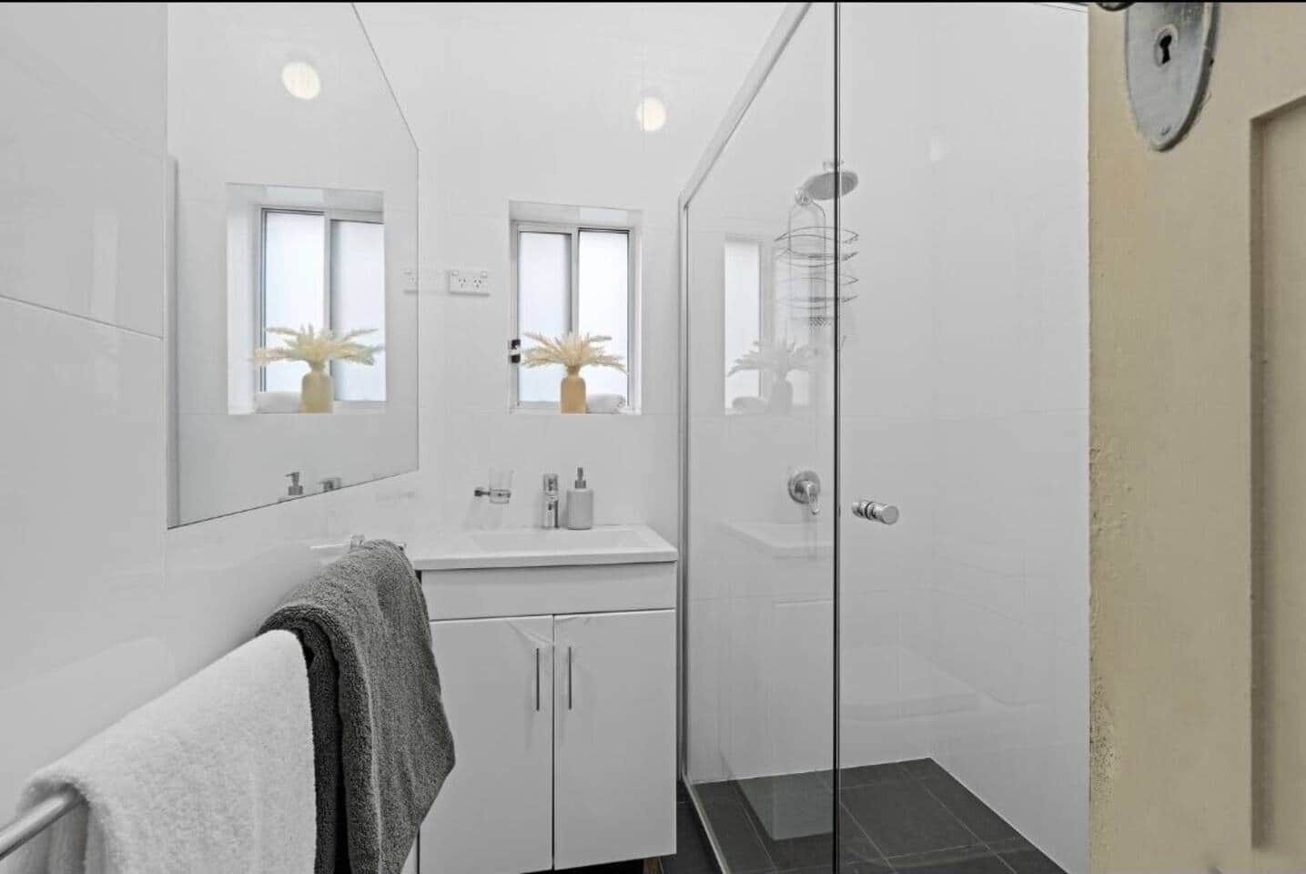 Hair dryer, soap, toilet paper