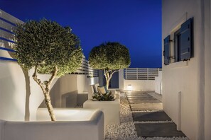 Terrace/patio - 3-bedroom house in marvelous Paros with AC, WiFi (Paros)