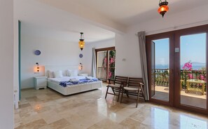 Villa, balcon, vue mer