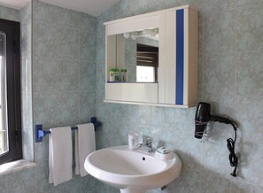 淋浴设施、吹风机、坐浴桶、毛巾