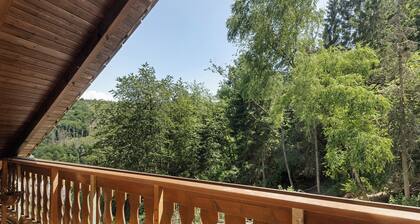 Appartement "Wohung Zum Ausblick" avec vue sur les montagnes, balcon et Wi-Fi