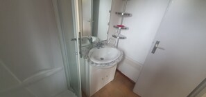 Douche, séchoir à cheveux