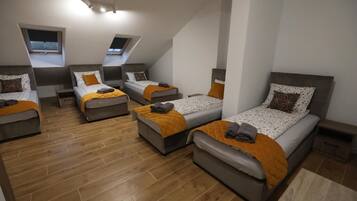 Laptop workspace, iron/ironing board, free WiFi, bed sheets