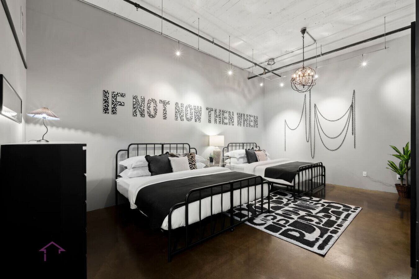 1 bedroom, desk, iron/ironing board, travel cot