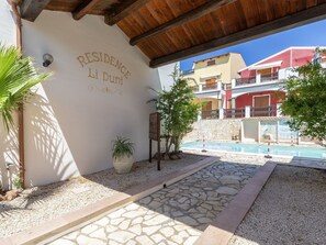 Pool - Nice apartment for 4 people with A/C, WIFI, pool, TV, terrace and pets allowed (Viddalba)