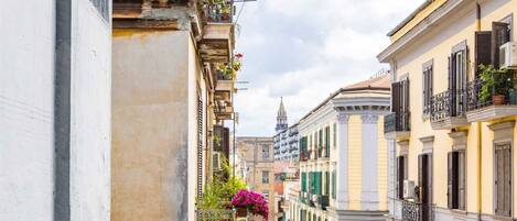 Vue sur la ville depuis lâhĂ©bergement