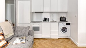 Apartemen Kota, 1 Tempat Tidur Double dengan tempat tidur Sofa, Bebas Asap Rokok | Dapur pribadi