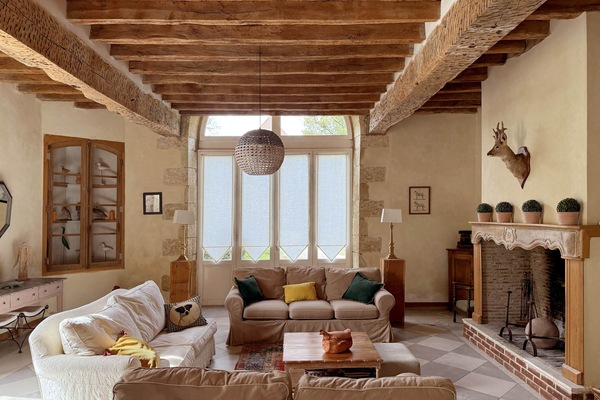 Living room, Orangery, Domaine du Château de Beaulieu, Gers