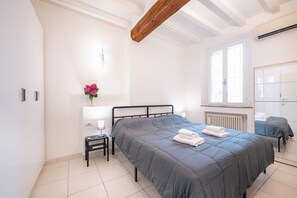 2 bedrooms, desk, iron/ironing board